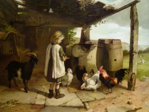 Waiting to be Fed by Walter Hunt - Oil Painting Reproduction