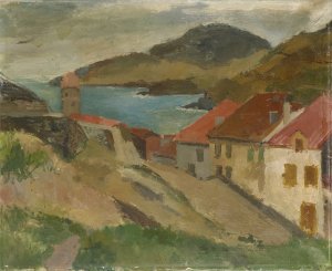 View from Fort Miradou in Collioure by Walter Kurt Wiemken Oil Painting