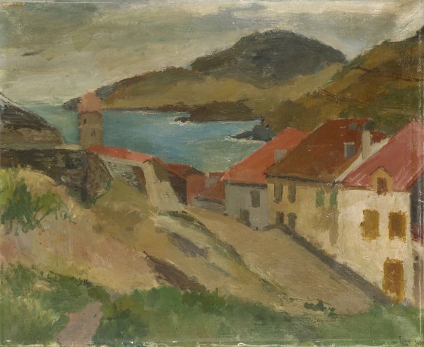 View from Fort Miradou in Collioure  by Walter Kurt Wiemken - Hand-Painted Oil Painting Reproduction