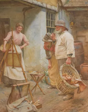 Local Critics by Walter Langley Oil Painting