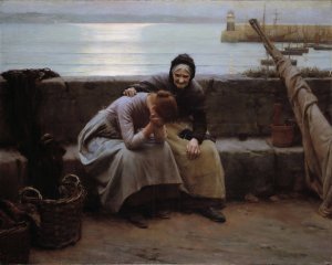 Never Morning Wore To Evening But Some Heart Did Break by Walter Langley Oil Painting