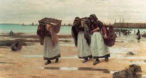 The Breadwinners by Walter Langley Oil Painting