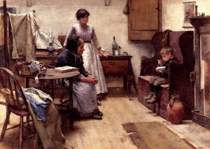 The Orphan by Walter Langley Oil Painting