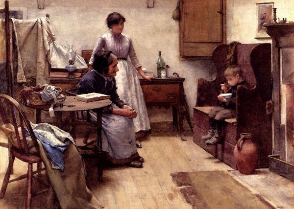 Main Product Photo of The Orphan Painting by Walter Langley