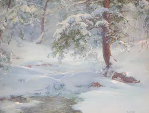 A Winter Idyll by Walter Launt Palmer Oil Painting