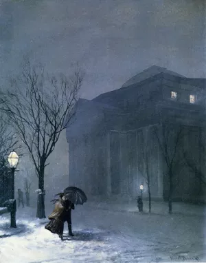 Albany in the Snow by Walter Launt Palmer Oil Painting