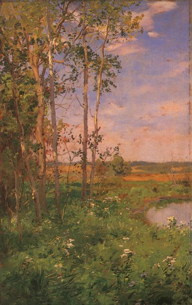 Main Product Photo of At the Edge of the Pond Painting by Walter Launt Palmer
