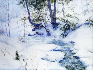 Brook in Winter by Walter Launt Palmer Oil Painting