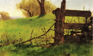 Gate to the Apple Orchard at Olana by Walter Launt Palmer - Oil Painting Reproduction
