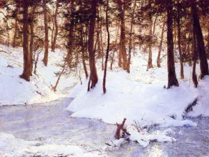 Ice in the Glen by Walter Launt Palmer - Oil Painting Reproduction