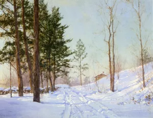 In the Berkshire by Walter Launt Palmer - Oil Painting Reproduction