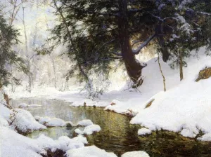 November Snow by Walter Launt Palmer - Oil Painting Reproduction
