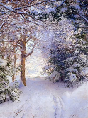 Snowy Landscape by Walter Launt Palmer - Oil Painting Reproduction
