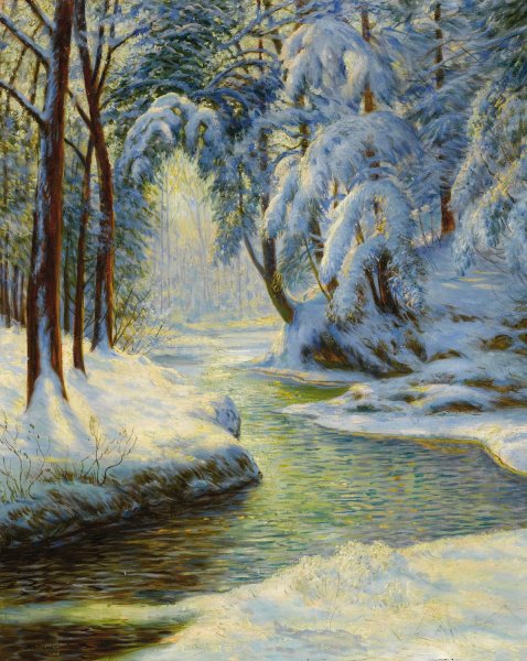 Main Product Photo of Winter Landscape  Painting by Walter Launt Palmer