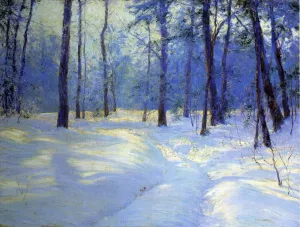 Winter's Golden Glow by Walter Launt Palmer Oil Painting