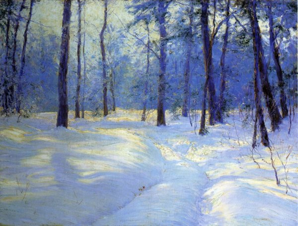 Main Product Photo of Winter's Golden Glow Painting by Walter Launt Palmer