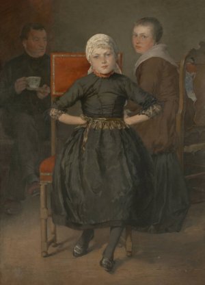 Dutch family by Walter Macewen Oil Painting
