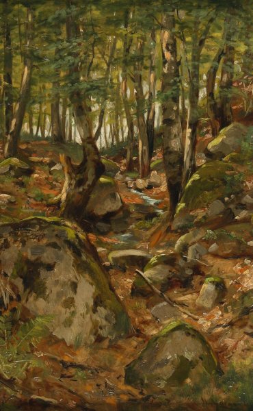 Main Product Photo of Waldweg Painting by Walter Moras