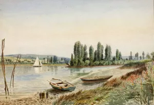 Landscape by Walter Paris Oil Painting