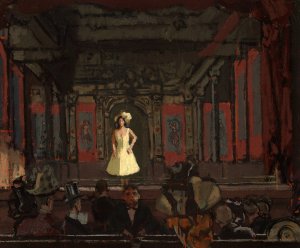 Gatti's Hungerford Palace of Varieties. Second Turn of Katie Lawrence by Walter Richard Sickert Oil Painting