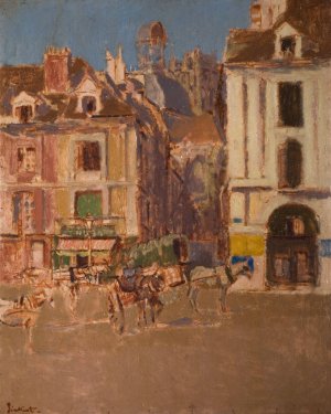 La Rue Notre Dame And The Quai Duquesne by Walter Richard Sickert Oil Painting