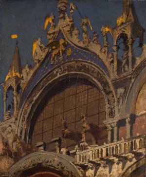 The Horses of St Mark's, Venice by Walter Richard Sickert Oil Painting