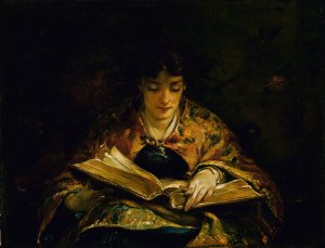 Among the Old Poets by Walter Shirlaw Oil Painting