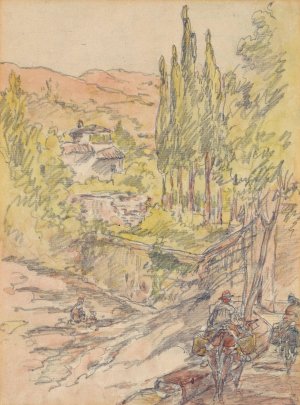 Granada by Walter Shirlaw Oil Painting