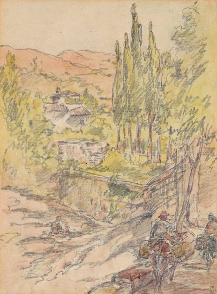 Granada  by Walter Shirlaw - Hand-Painted Oil Painting Reproduction