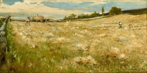 Wheat Fields, Vermont by Walter Shirlaw Oil Painting