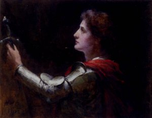 St. Joan of Arc by Walter William Ouless Oil Painting