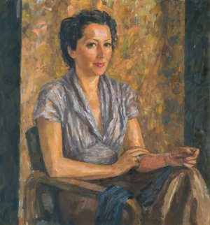 Frauke Lauterbach by Walther Gamerith Oil Painting