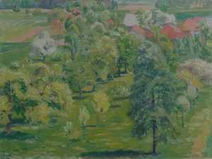 Fruhling Am Attersee Oil painting by Walther Gamerith