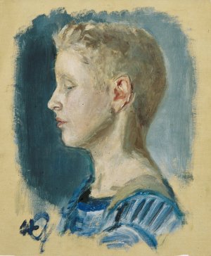 Knabe by Walther Gamerith Oil Painting