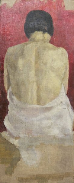 Ruckenakt Oil painting by Walther Gamerith