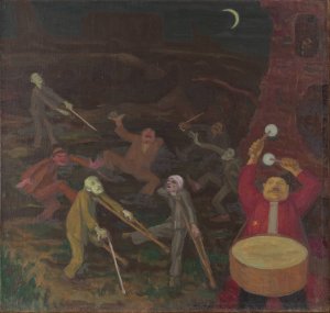 Tanz der Kruppel by Walther Gamerith Oil Painting
