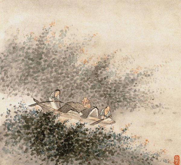 Main Product Photo of Album of Landscapes; Leaf 6  Painting by Wang Gai