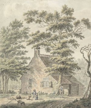 Huis in Aerdenhout by Warner Horstink Oil Painting