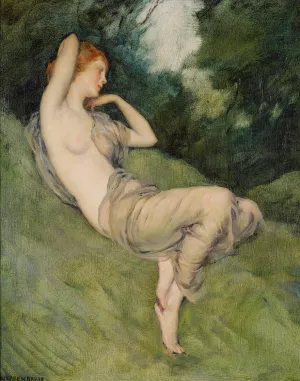 Nymph Of The Glen by Warren B. Davis Oil Painting