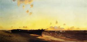 Wreck at Rockaway by Warren W. Sheppard Oil Painting