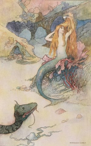 And I should look like a fountain of gold. by Warwick Goble Oil Painting