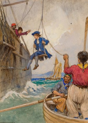 Kidnapped by Warwick Goble Oil Painting