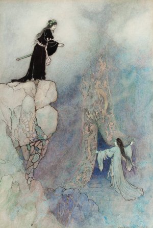 The Land of Yomi by Warwick Goble Oil Painting