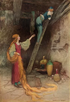 The Prince and Parsley looking for the Gall-Nuts Oil painting by Warwick Goble