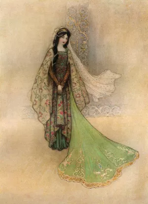 The Princess as the Ogre's Bride by Warwick Goble Oil Painting