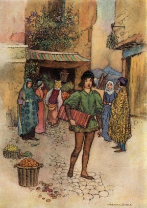 Vardiello with the Cloth by Warwick Goble Oil Painting