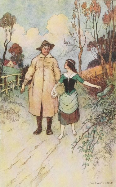 Main Product Photo of Will ye gang wi me to the Elfiyn Knowe.  Painting by Warwick Goble