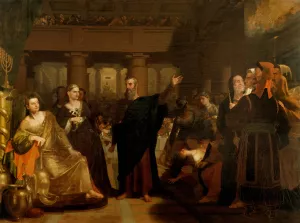 Belshazzar's Feast by Washington Allston Oil Painting