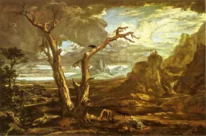 Elijah Fed by the Ravens by Washington Allston - Oil Painting Reproduction