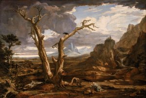 Elijah in the Desert by Washington Allston Oil Painting